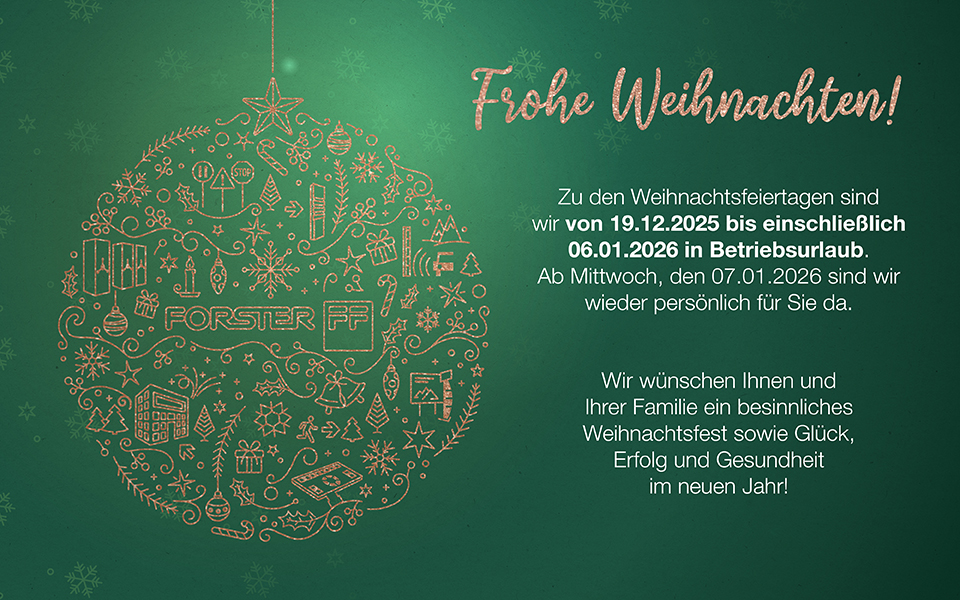 Frohe Weihnachten - Wir sind im Betriebsurlaub von 19.12.2024 bis einschließlich 06.01.2025