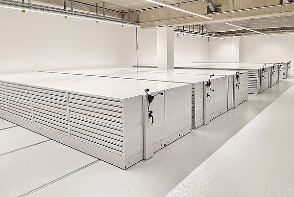 Planschrank in Rollregal